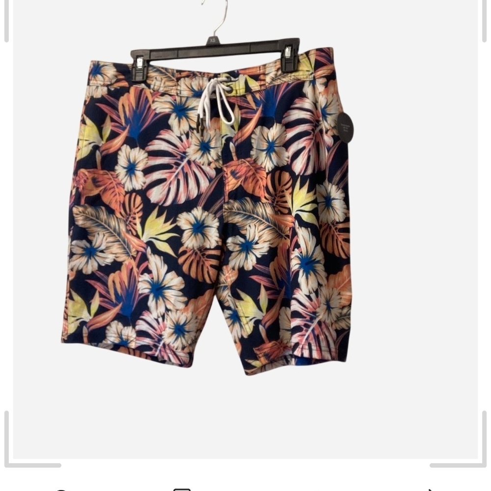 Floral Print Men's Swim Shorts